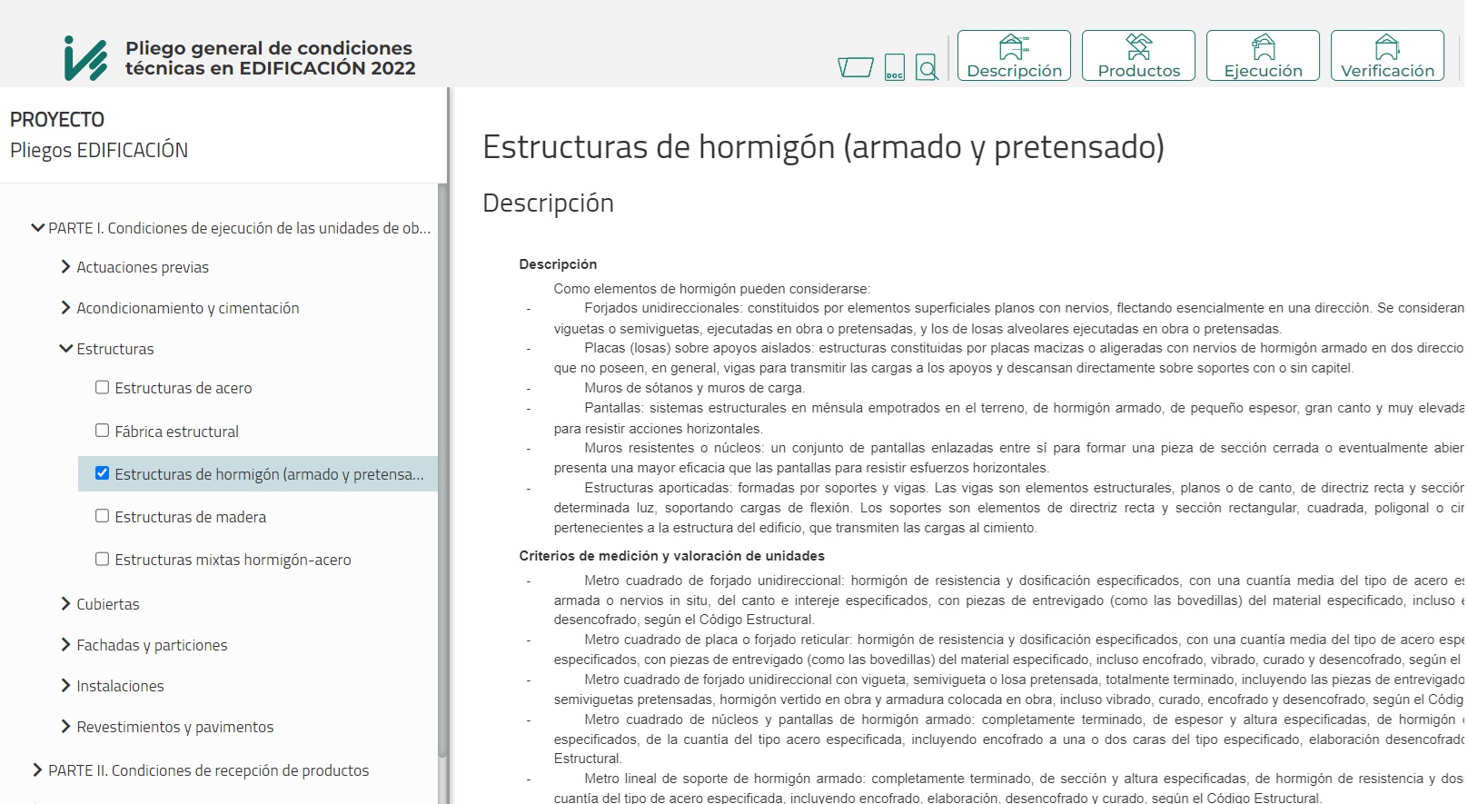 Pliegos Generales de Condiciones Técnicas en Edificación